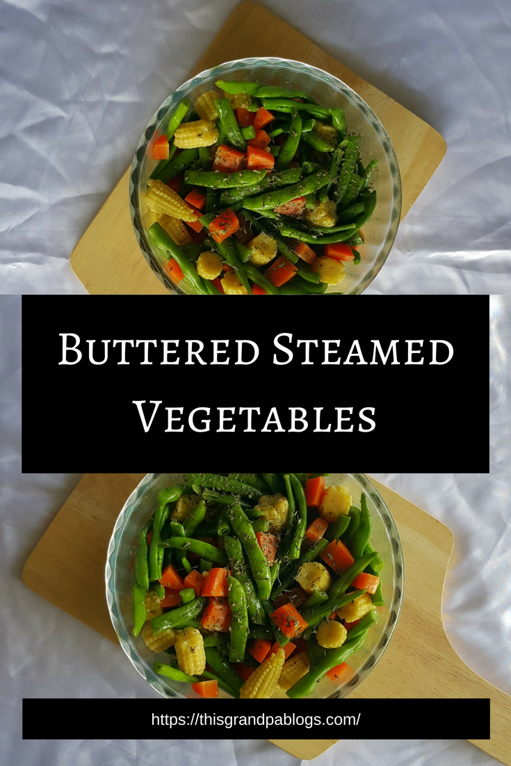buttered steamed vegetables