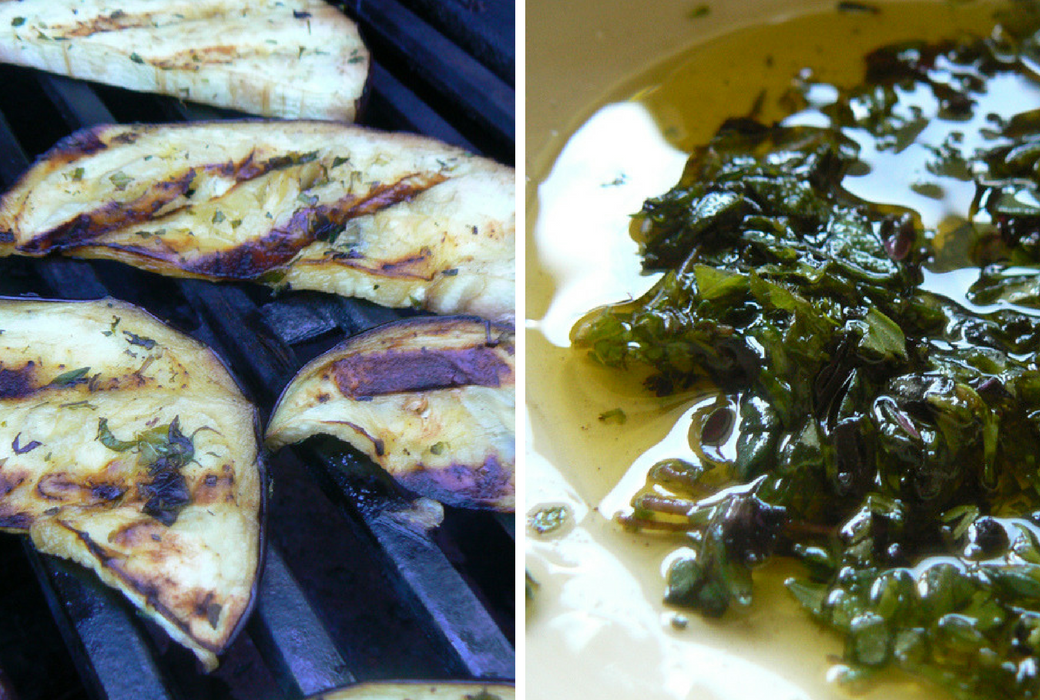 Grilled Eggplant with Fresh Herbs