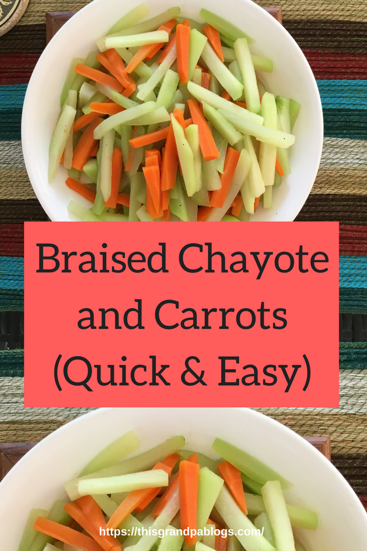 Braised Chayote and Carrots